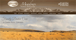 Desktop Screenshot of meadowsfamilydentistry.com