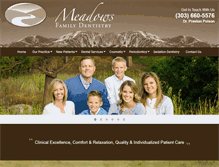 Tablet Screenshot of meadowsfamilydentistry.com